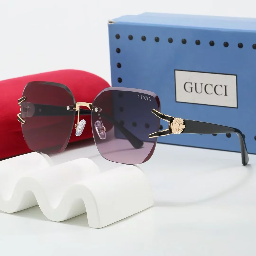 Gradient frameless thin sunglasses