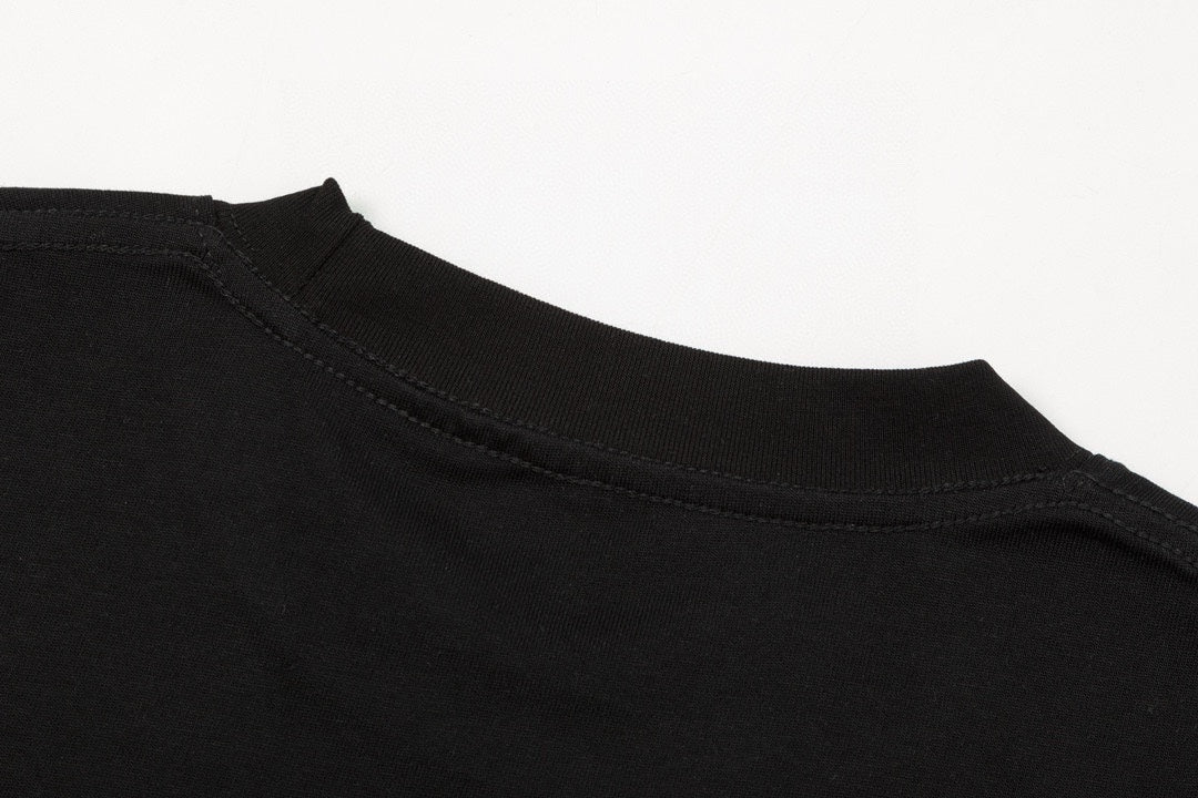 Embroidered print T-shirt