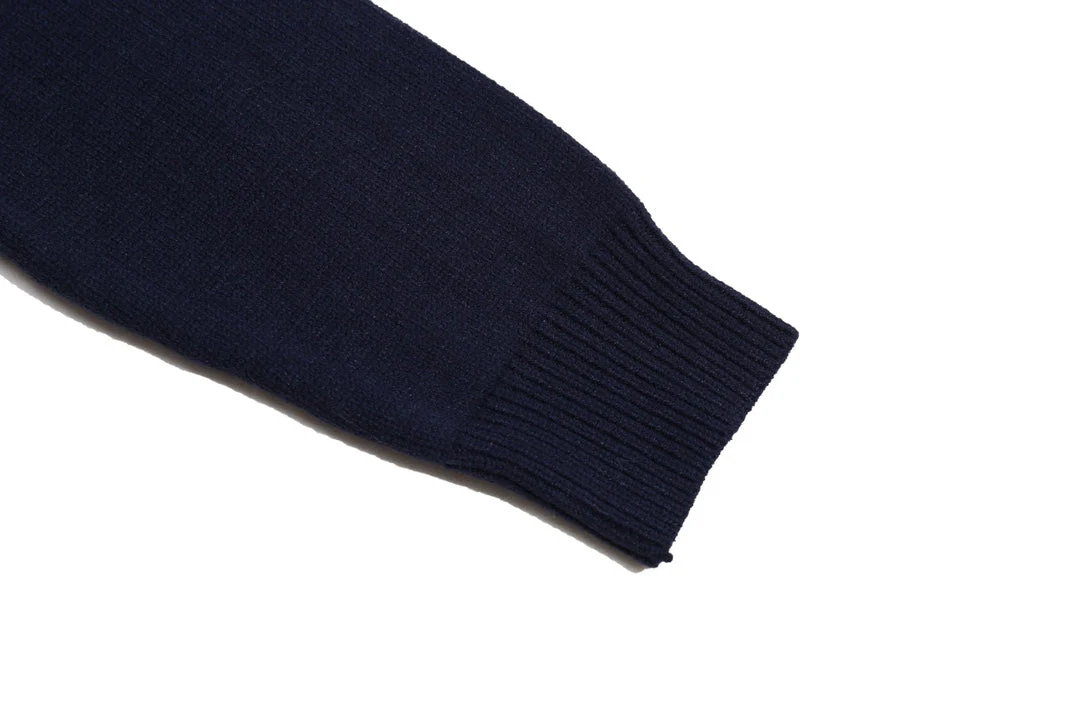 Knitted jacquard cashmere sweatshirt