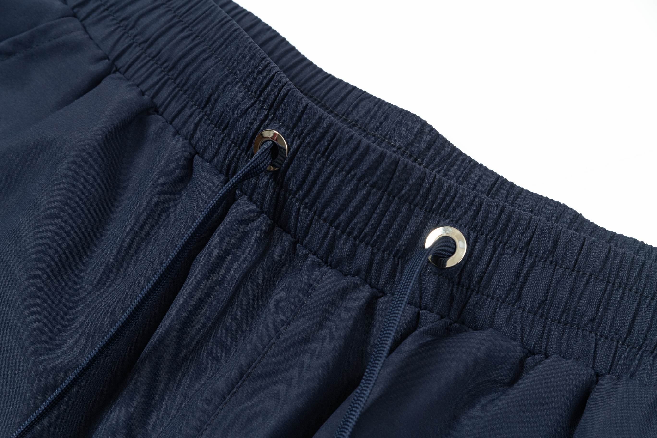 Embroidered nylon beach shorts