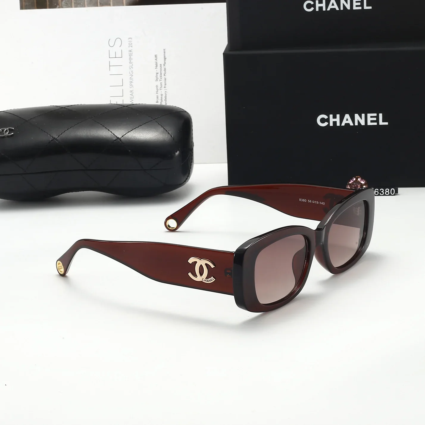 4 colors new women's UV protection sunglasses  6380