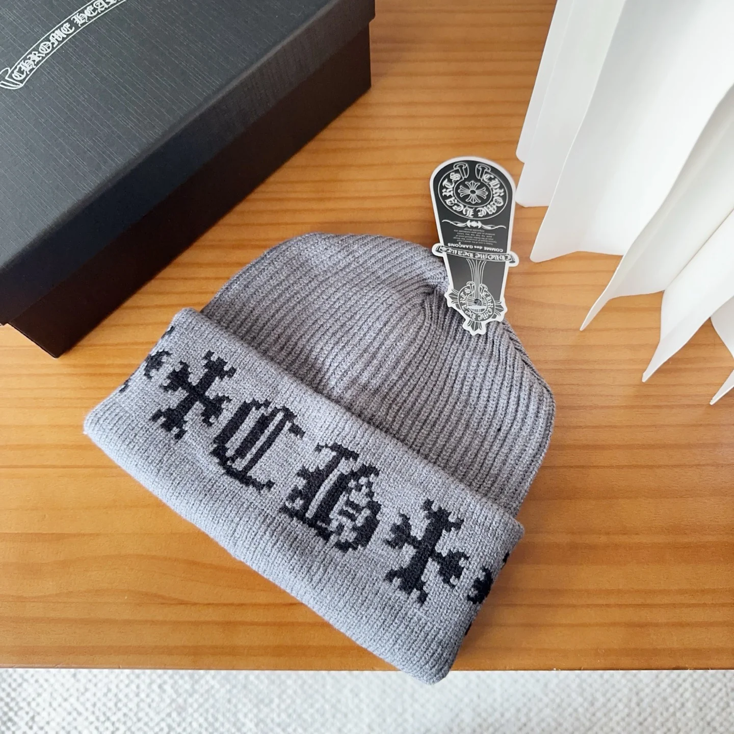 Jacquard Cashmere Knitted  Beanie