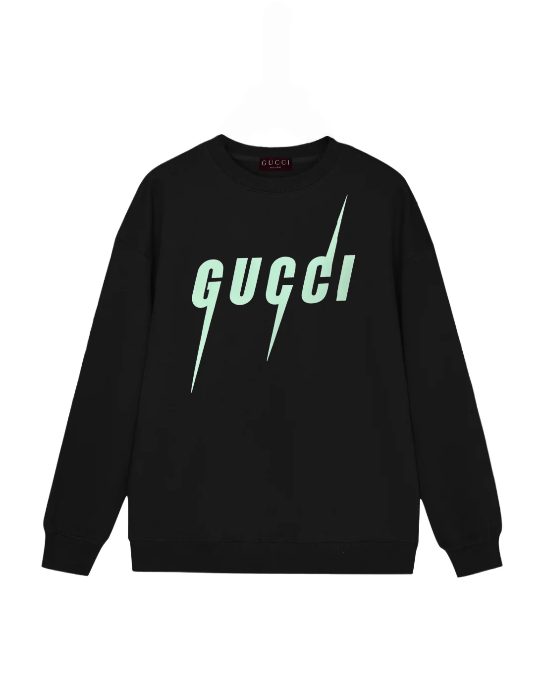 Lightning print cotton sweatshirt