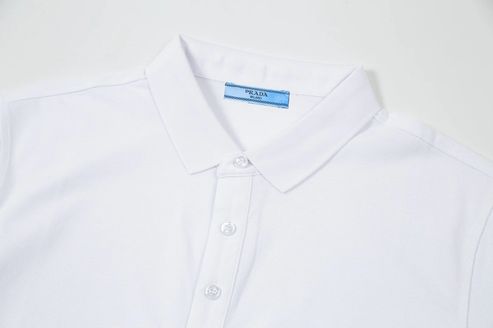 Lapel cotton T-shirt
