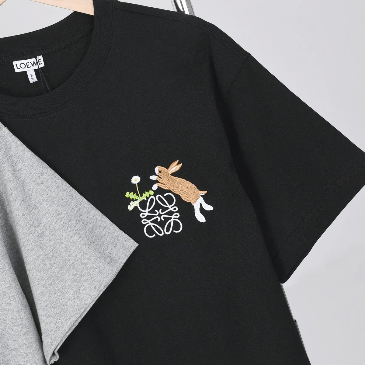 Embroidered cotton T-shirt