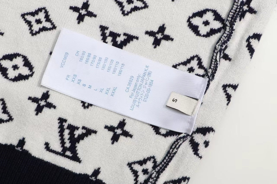 Jacquard gradient cashmere sweatshirt