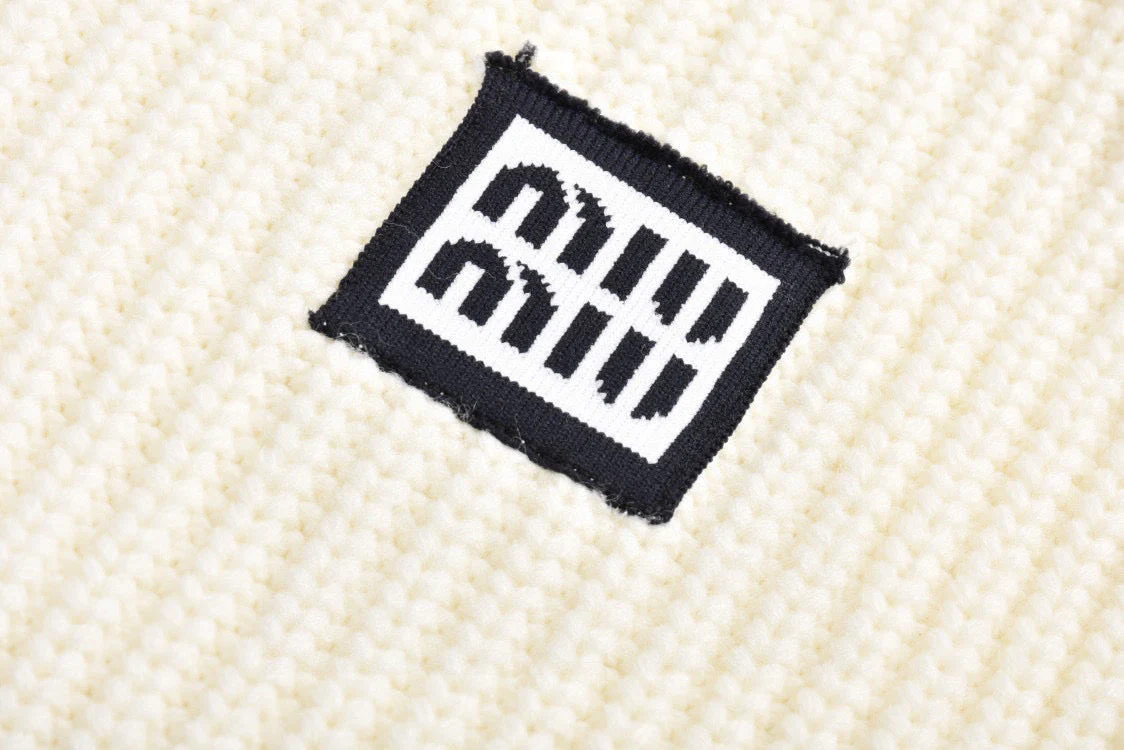 Contrast color sweater cardigan