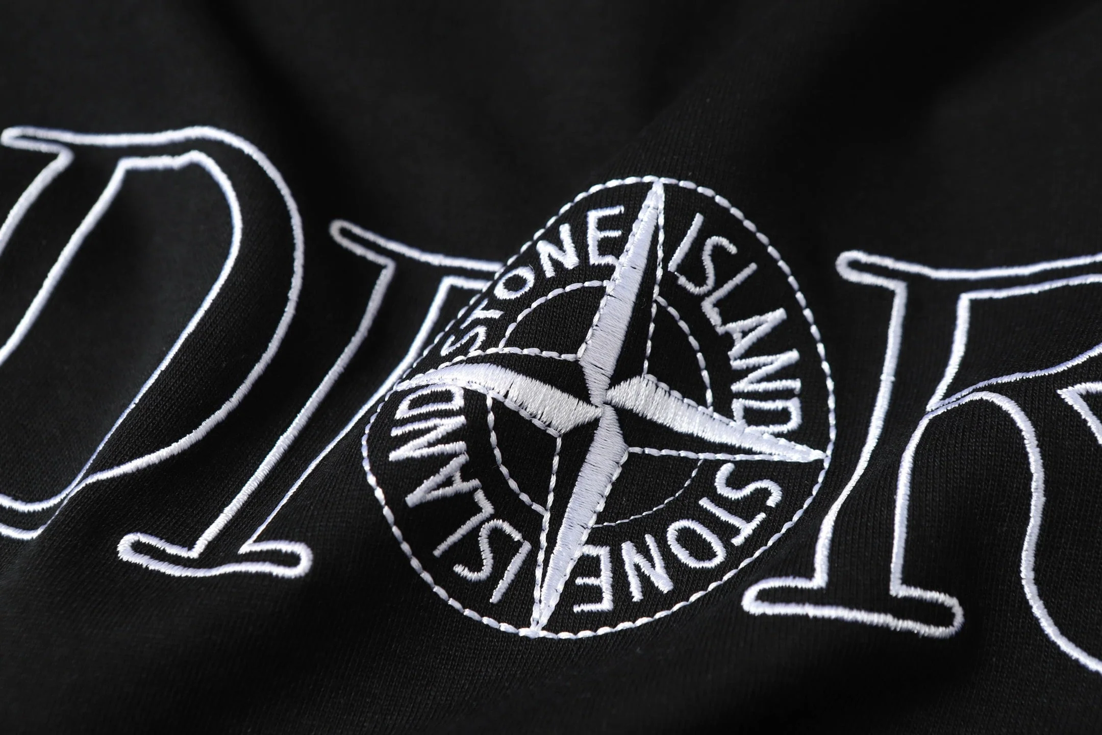 Embroidered cotton T-shirt