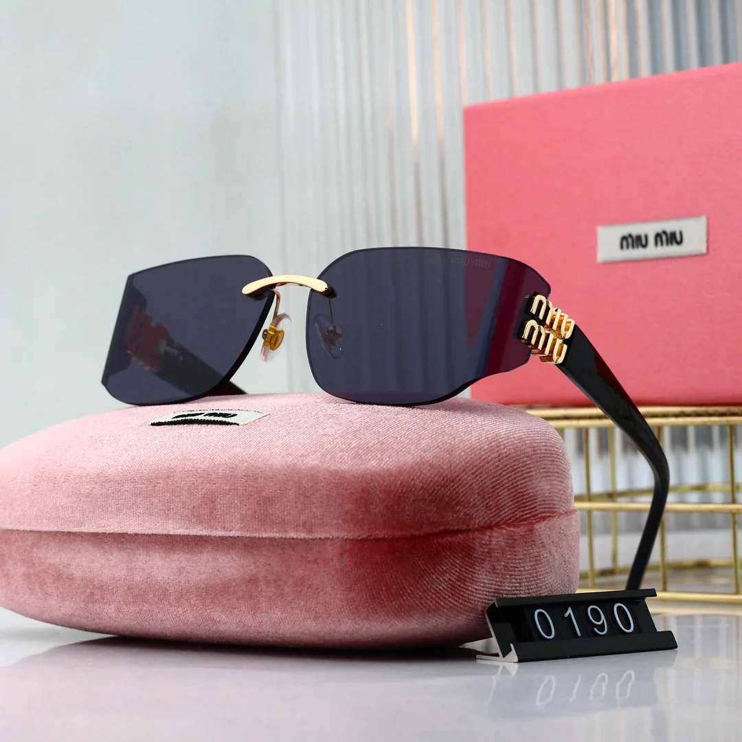 6-color thin frameless lens sunglasses 0190