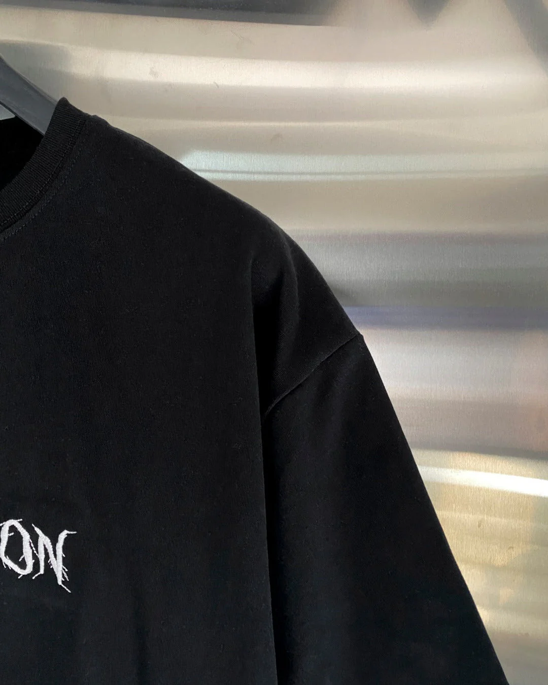 Embroidered print T-shirt