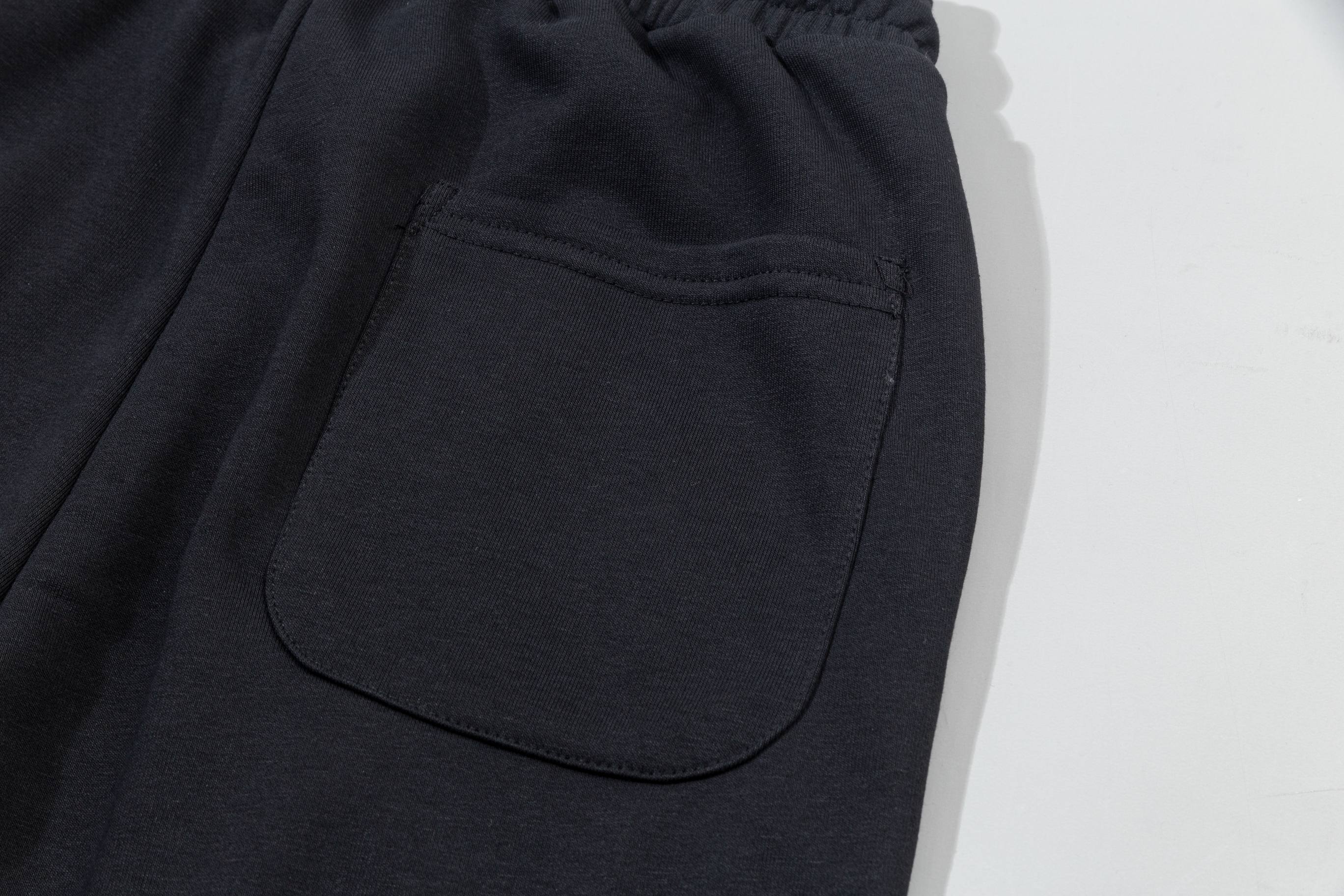 Embroidered drawstring casual trousers