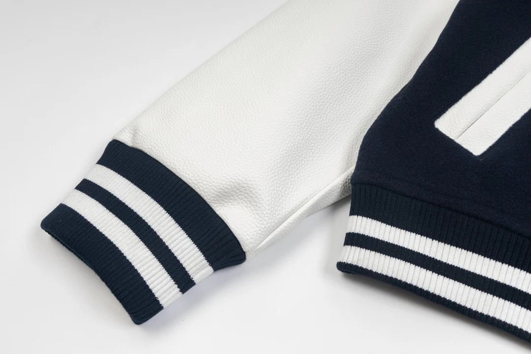 Embroidered baseball jacket