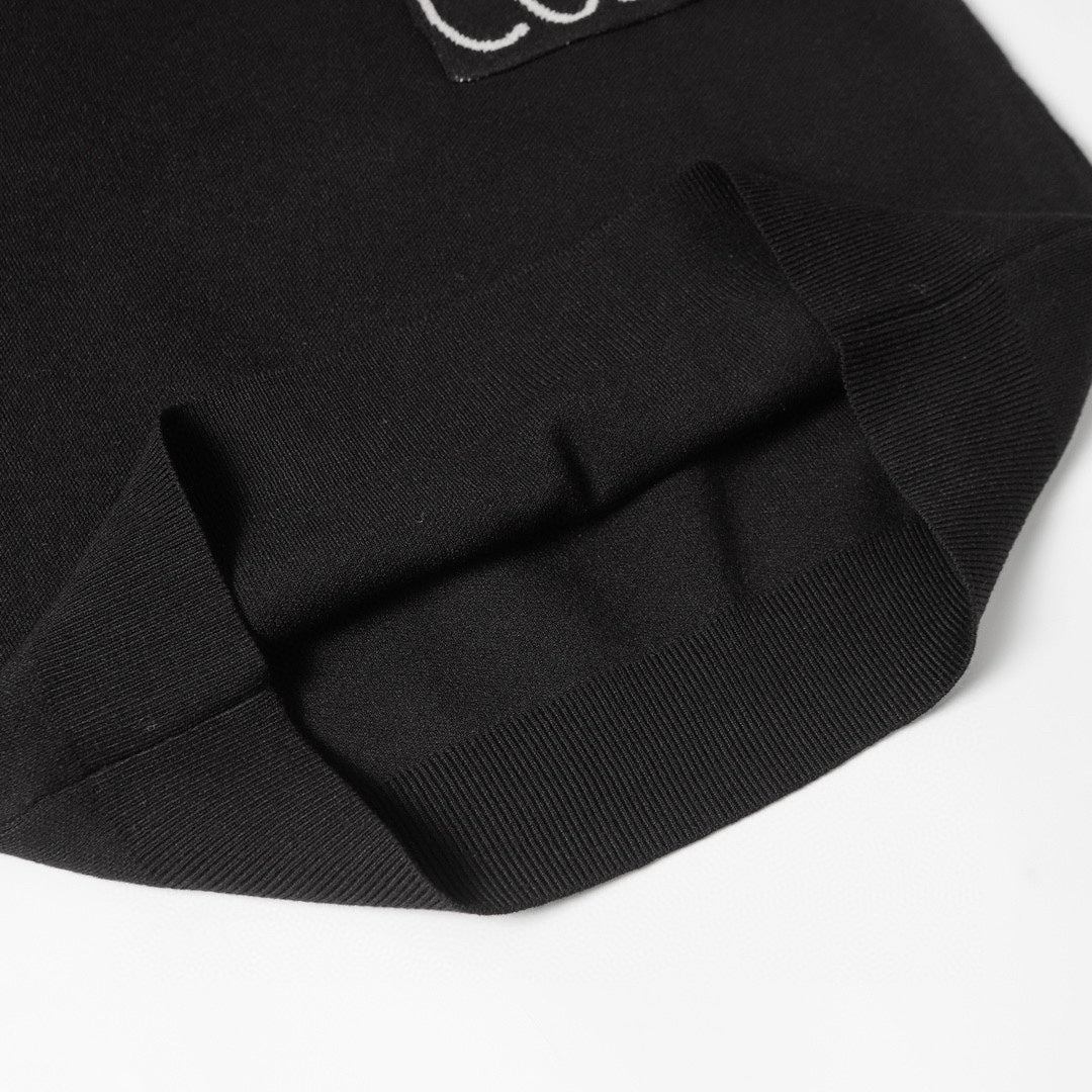 Embroidered cashmere sweatshirt