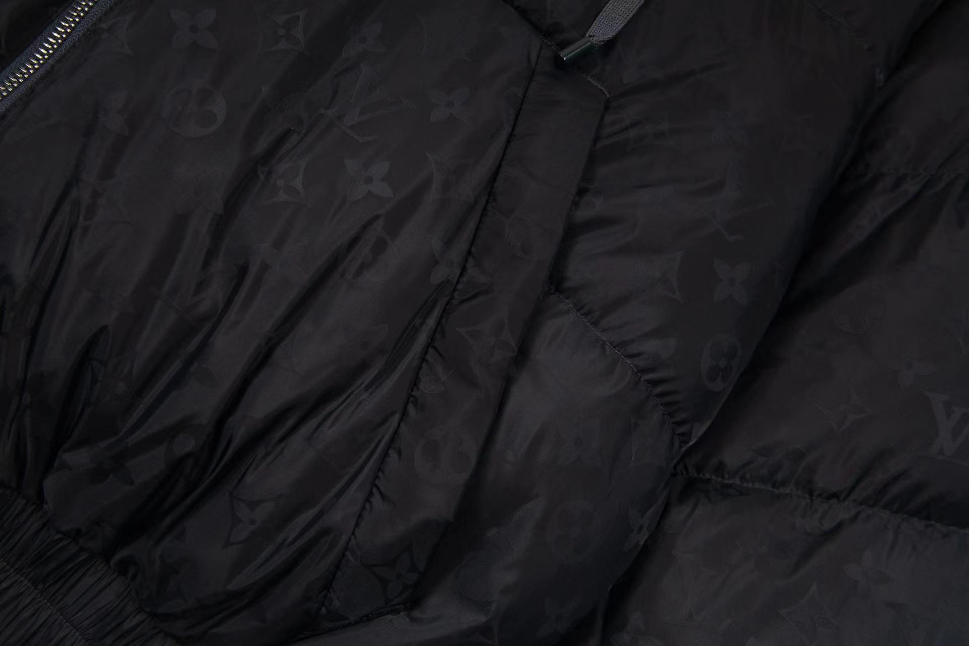 Skiing series jacquard hooded down jacket