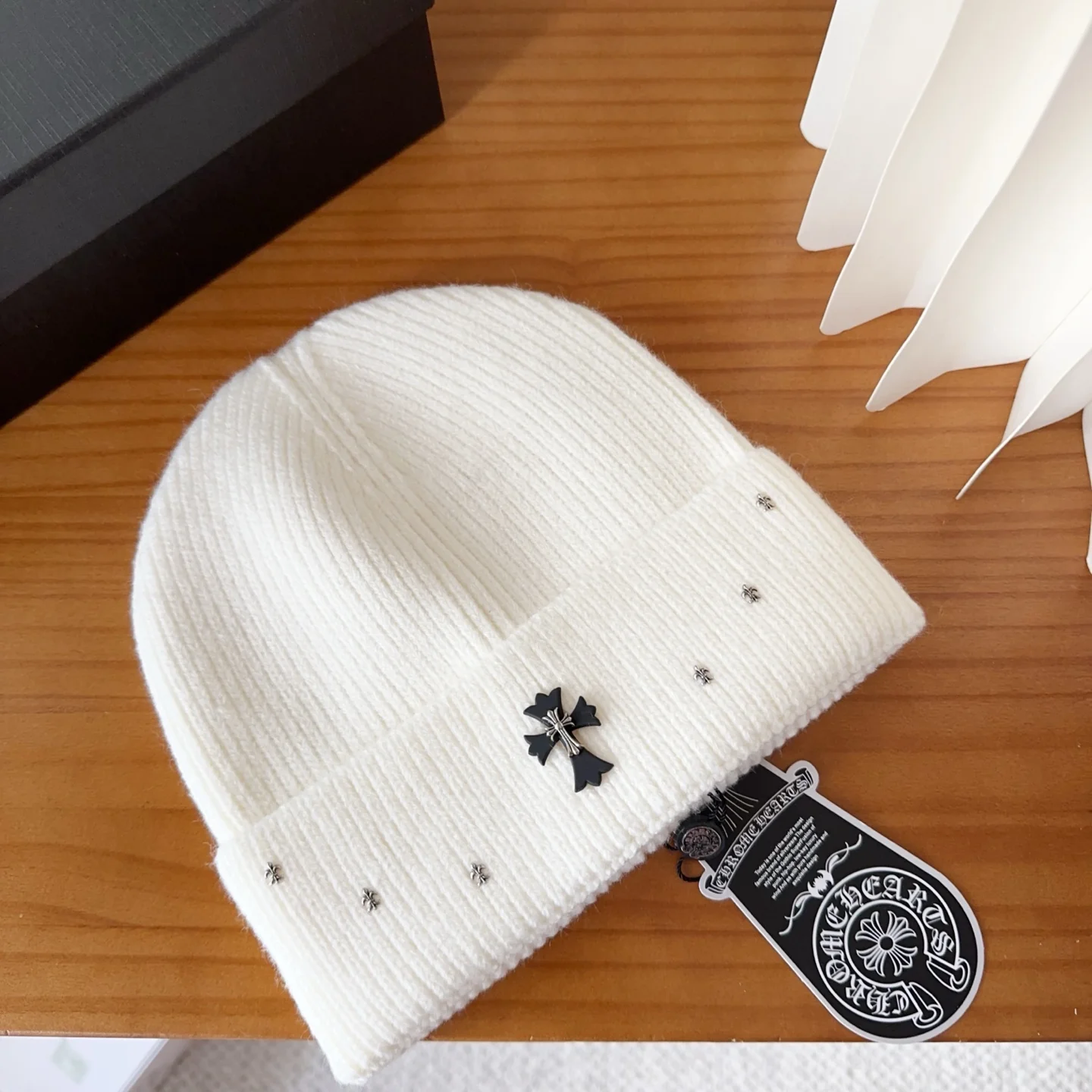Metal Monogram Cashmere Knitted  Beanie