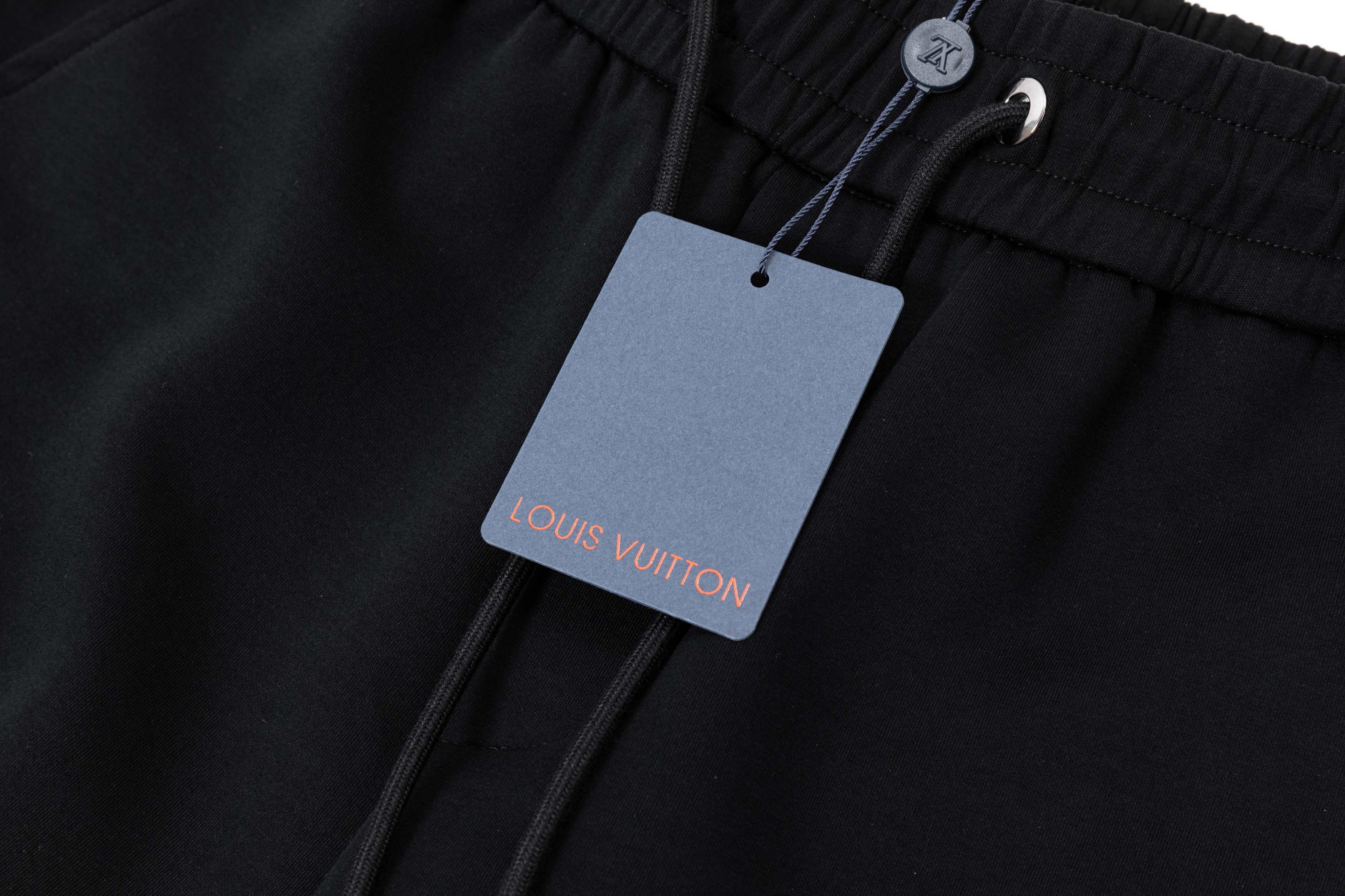 Embroidered drawstring casual trousers