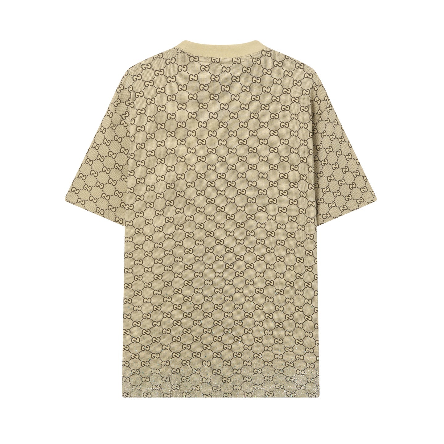 Jacquard rhinestone T-shirt