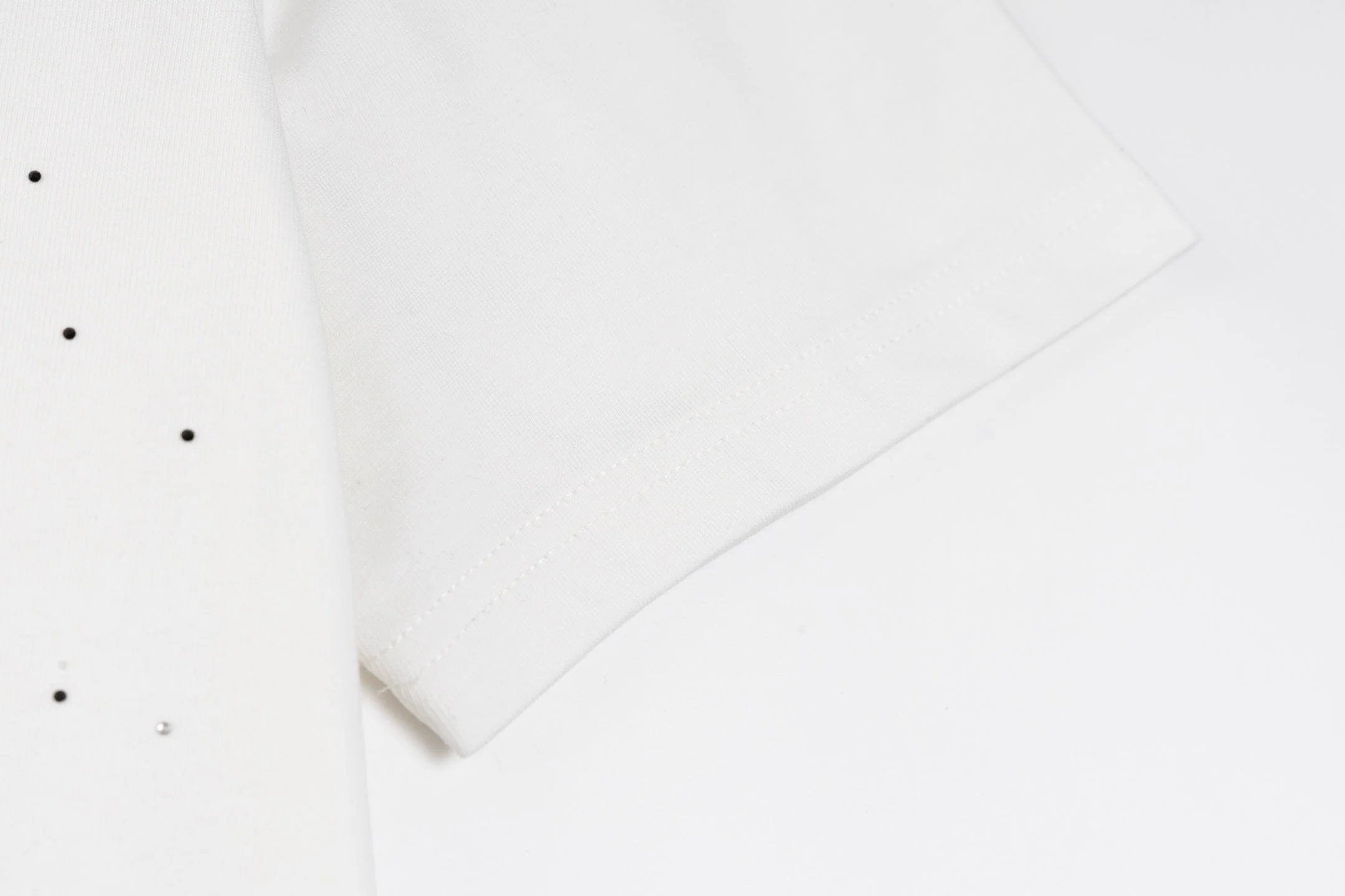 Rhinestone Printed Cotton T-Shirt