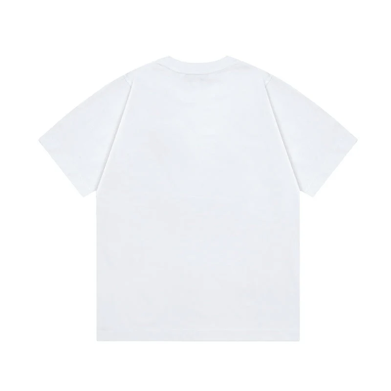 Simple embroidered cotton T-shirt