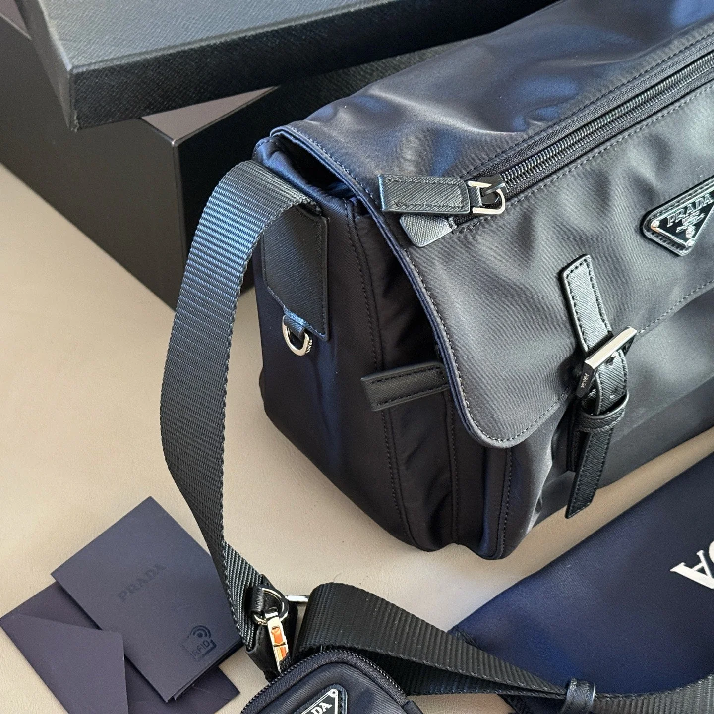 Unisex Recycled Nylon Crossbody Bag