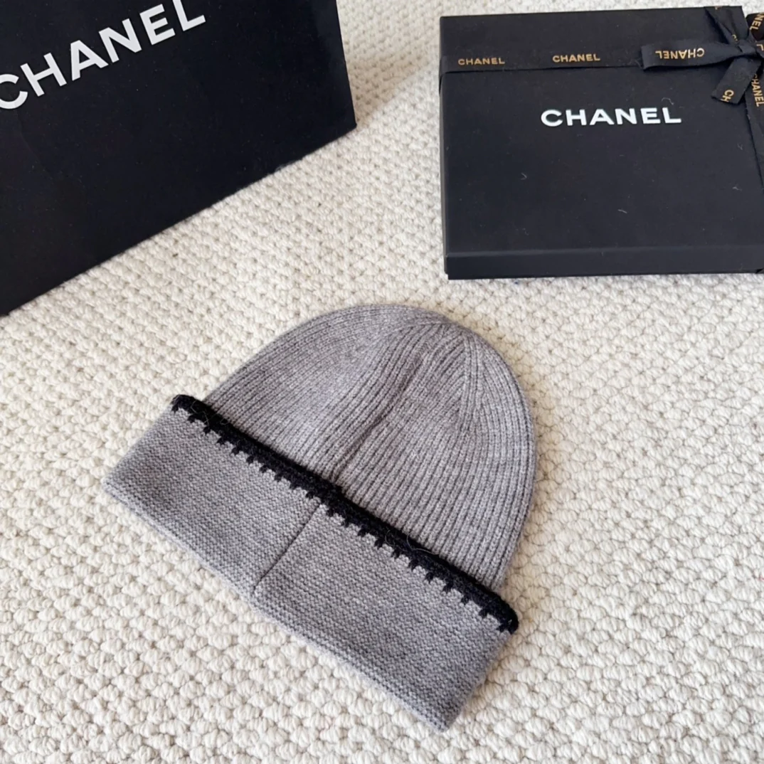 Embroidered Wool Knit Beanie