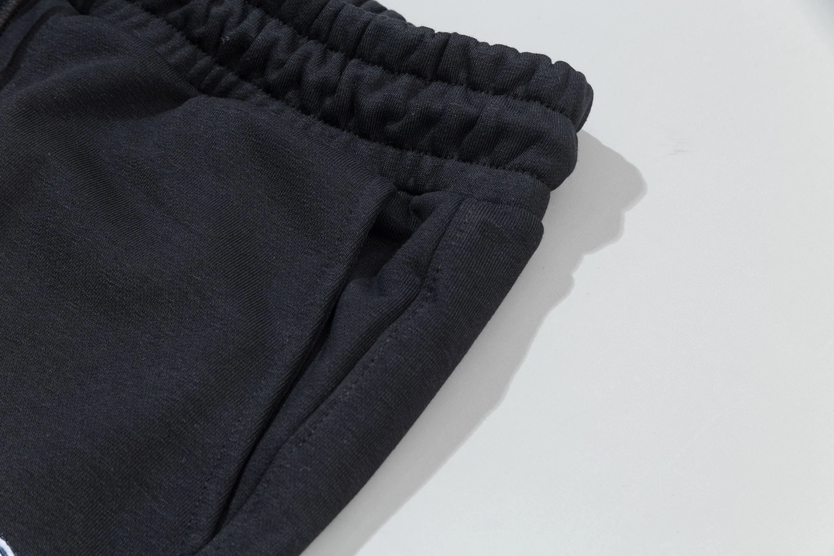 Embroidered drawstring casual trousers