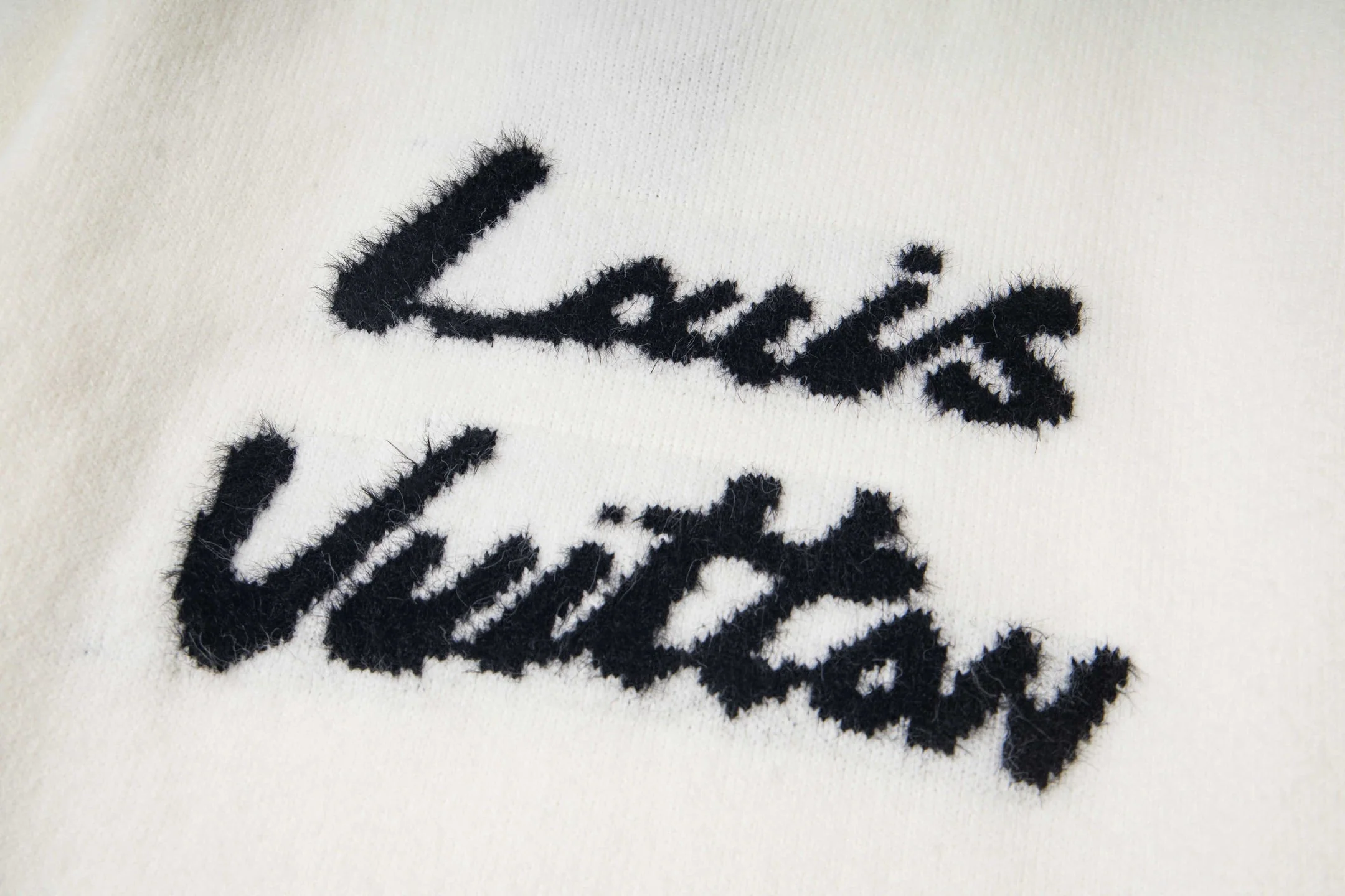 Wool and cashmere monogram sweater