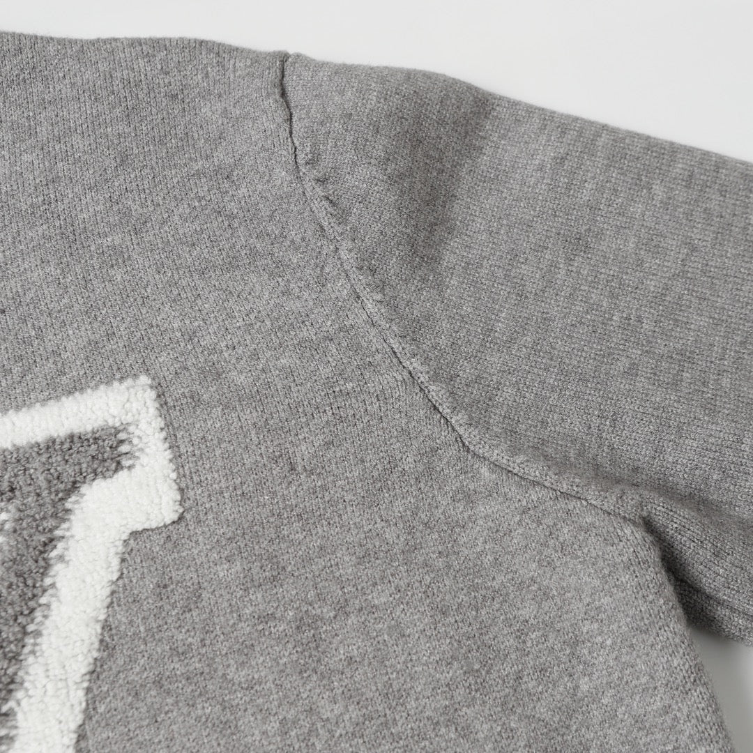 jacquard knit sweater