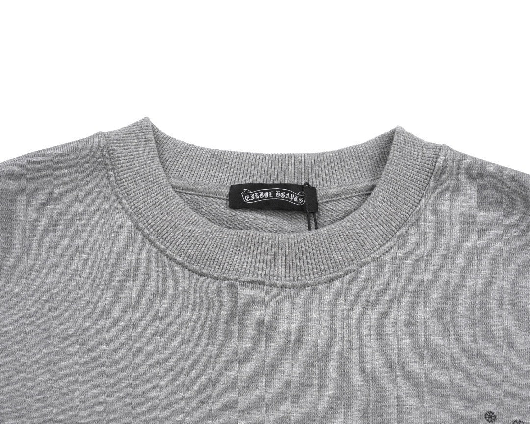 Embroidered cotton sweatshirt