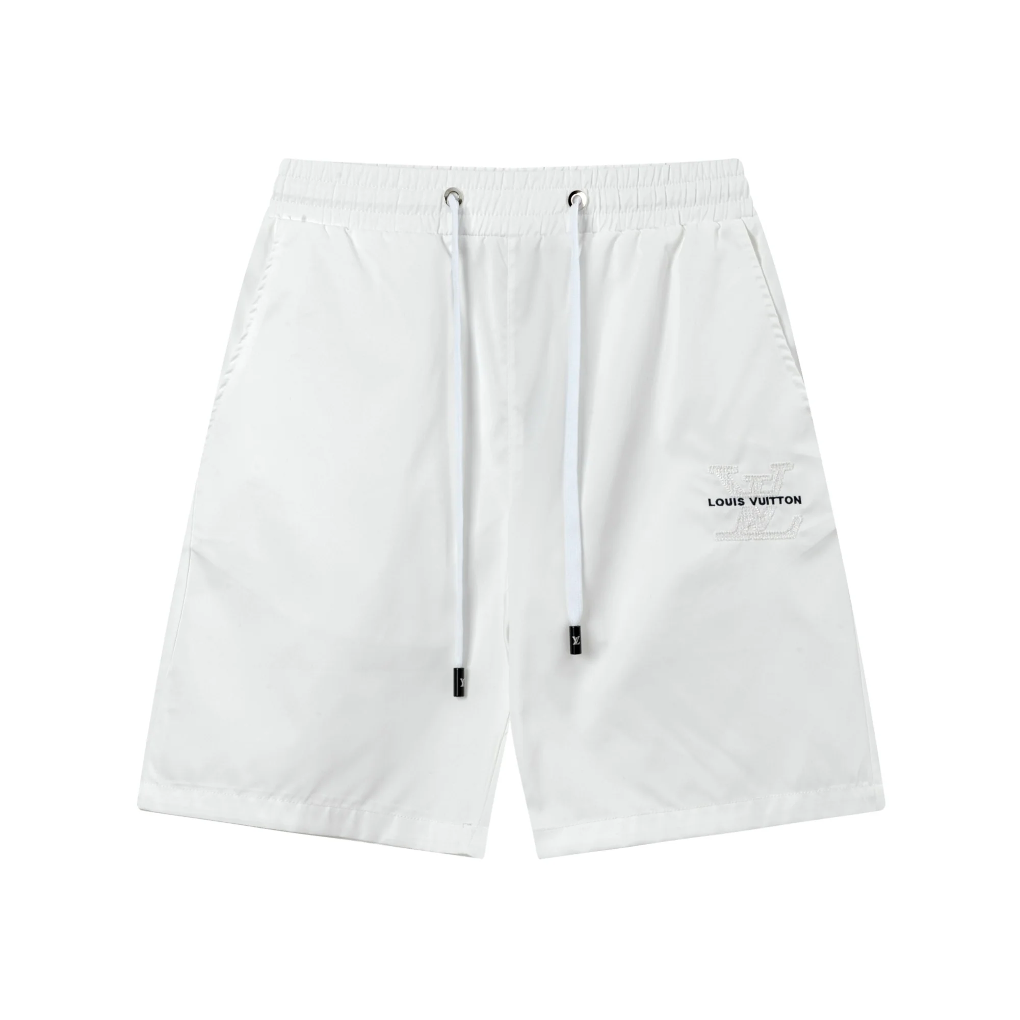 Embroidered nylon beach shorts