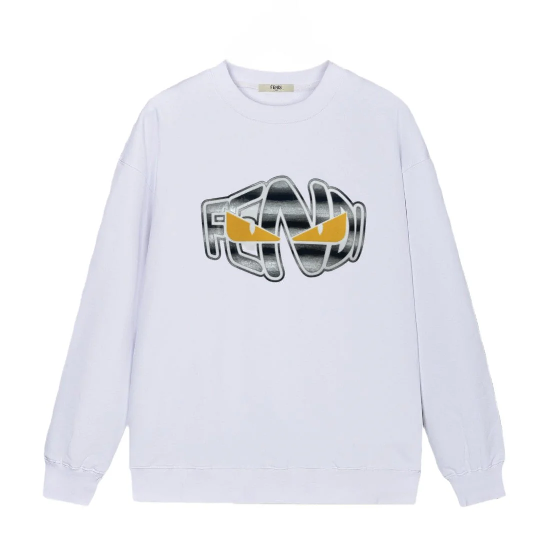 Laser Gradient Letters Sweatshirt