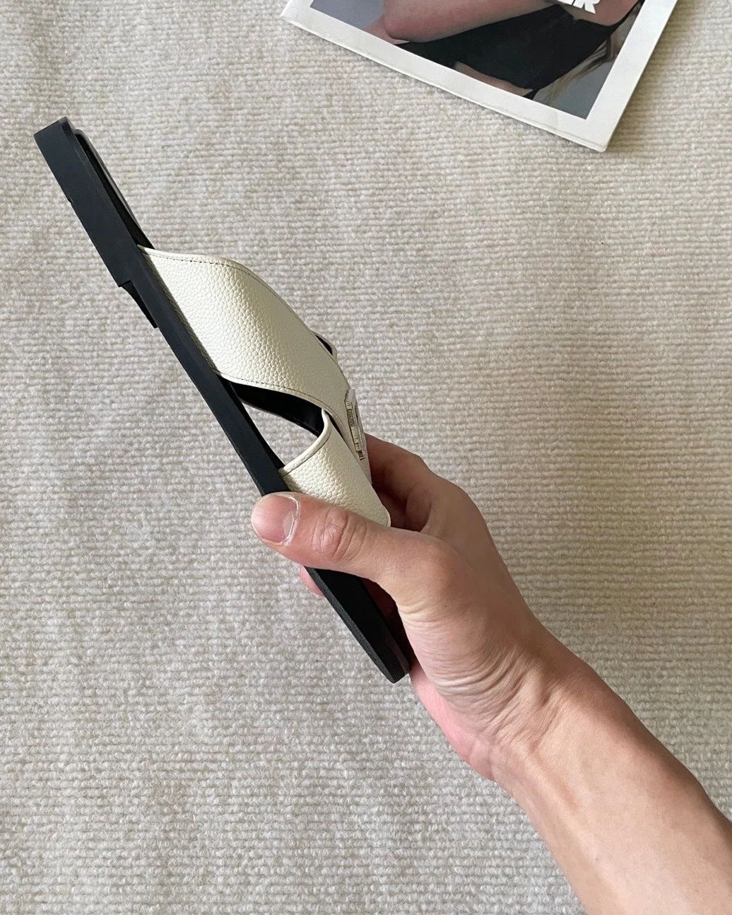 Men's canvas cross slippers