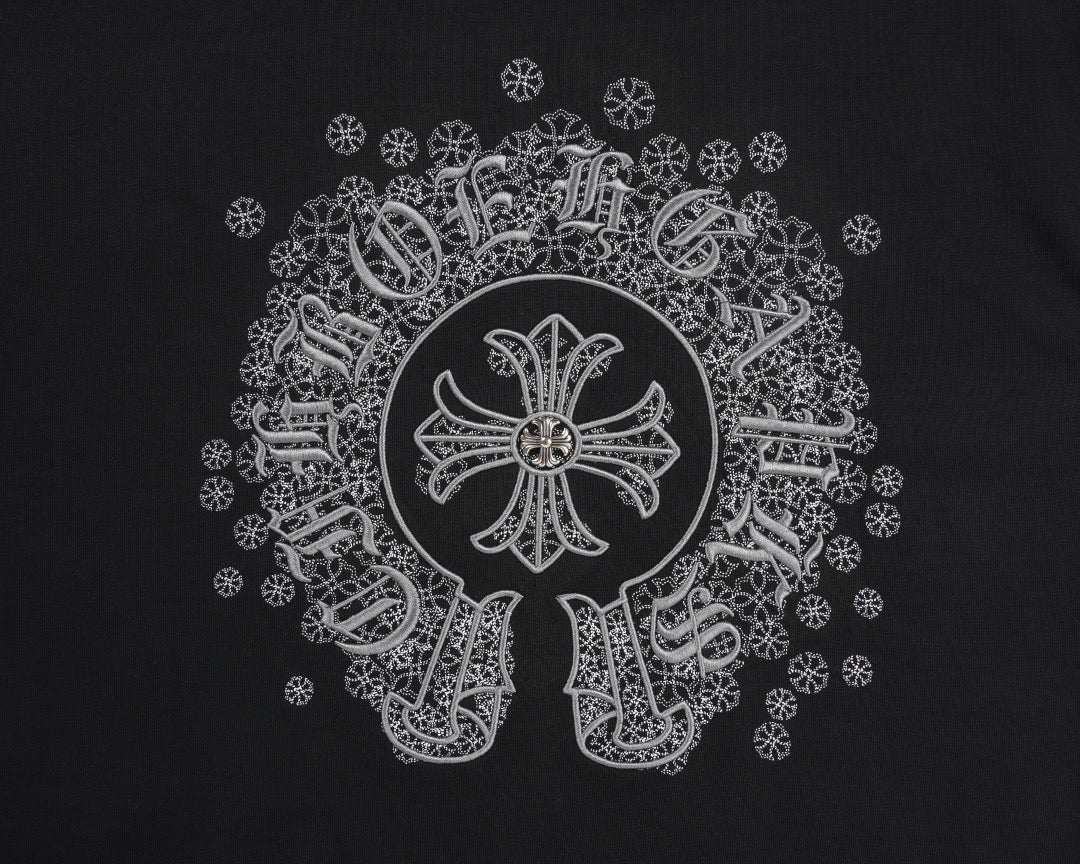 Embroidered cotton sweatshirt