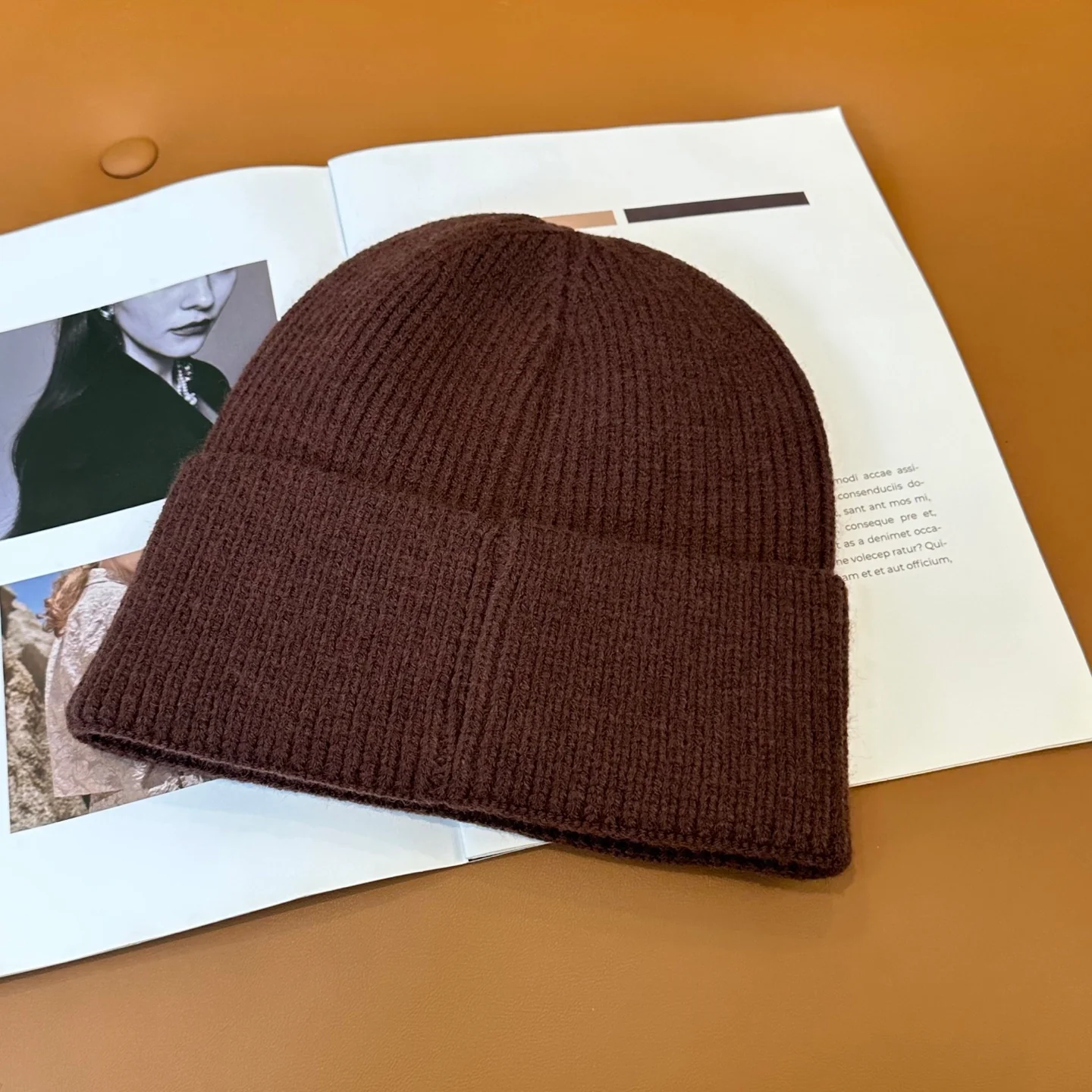 Fashionable Cashmere Knitted  Beanie