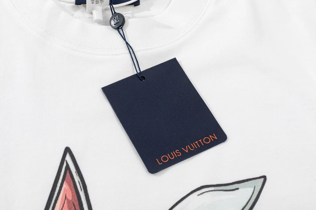 Cartoon print cotton T-shirt