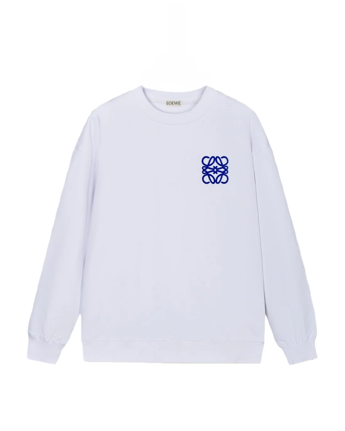Pleated foam lettering sweatshirt