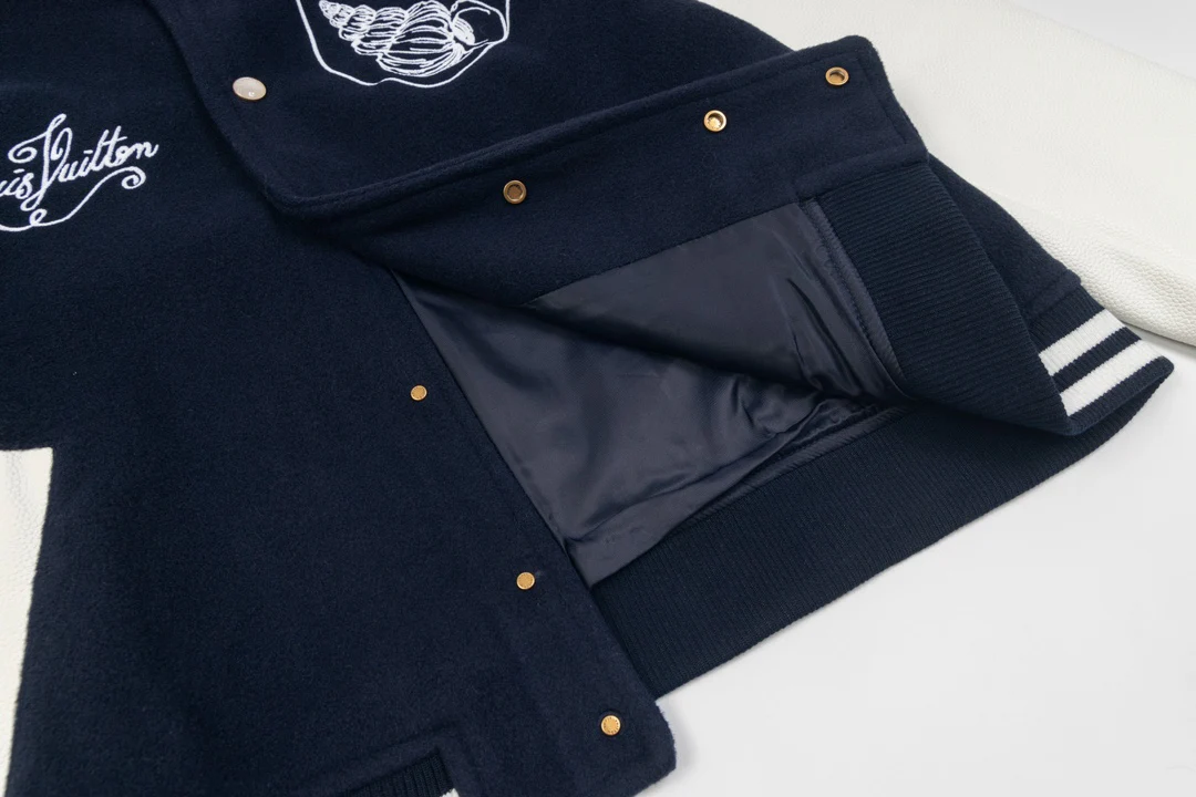 Embroidered baseball jacket