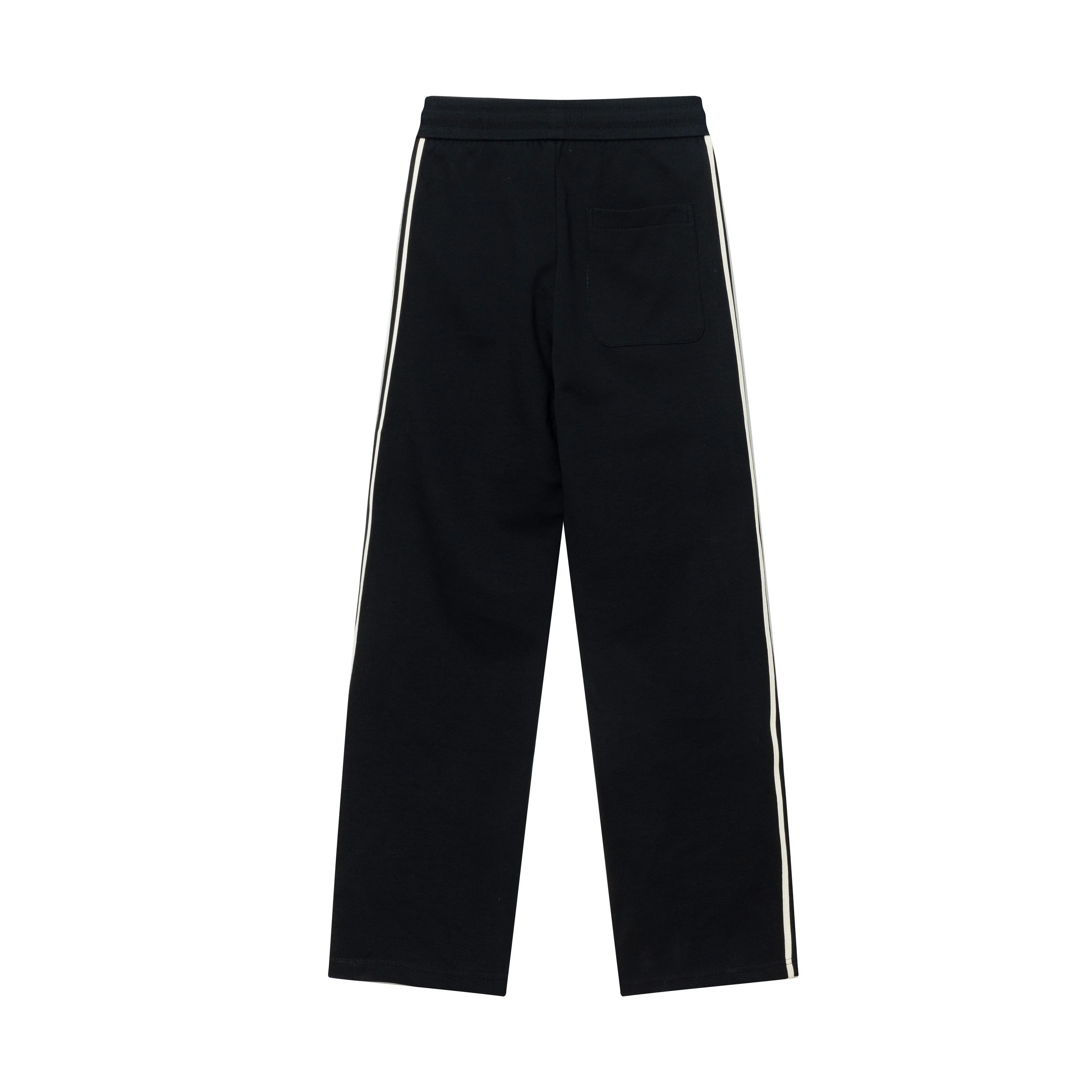 Embroidered drawstring casual trousers