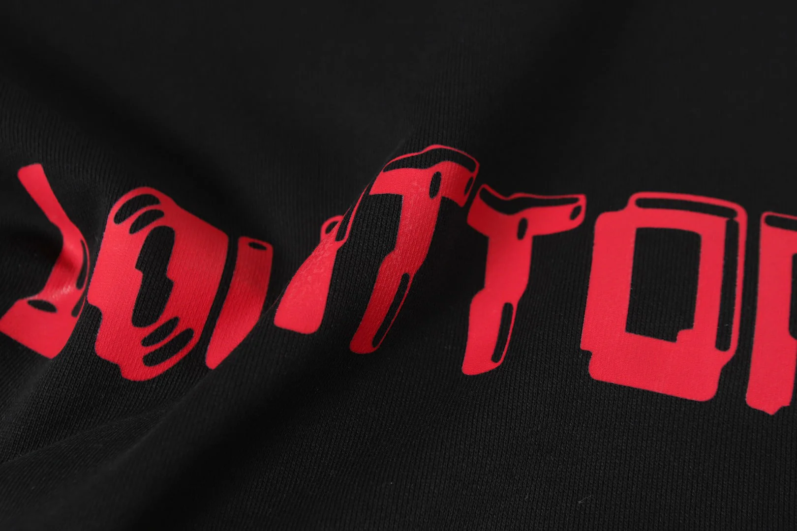 Knitted printed sweatshirt