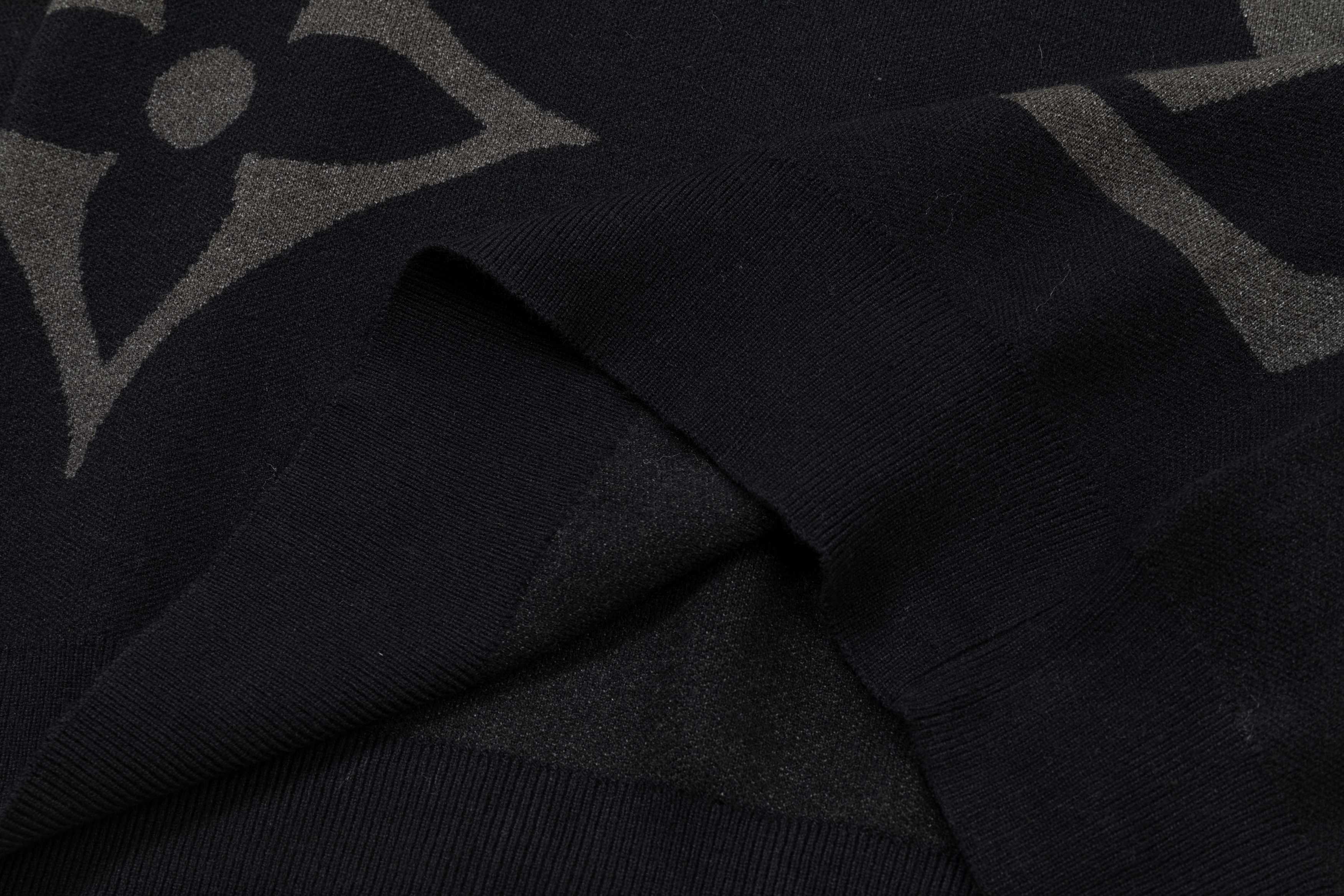 Knitted printed sweatshirt