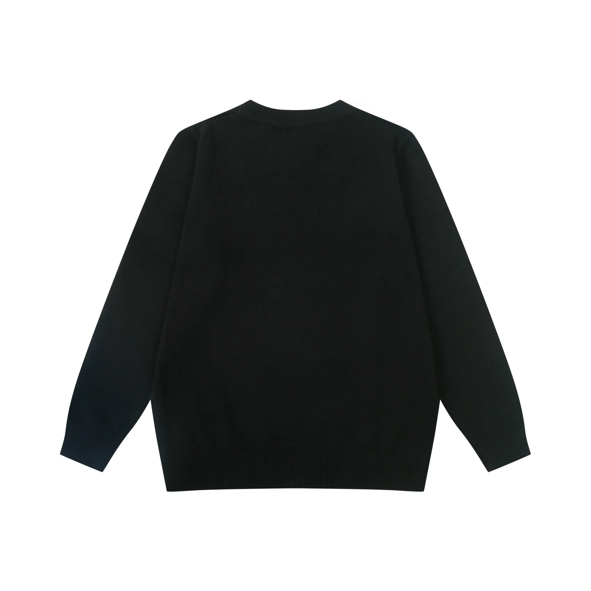 knitted jacquard cashmere sweater