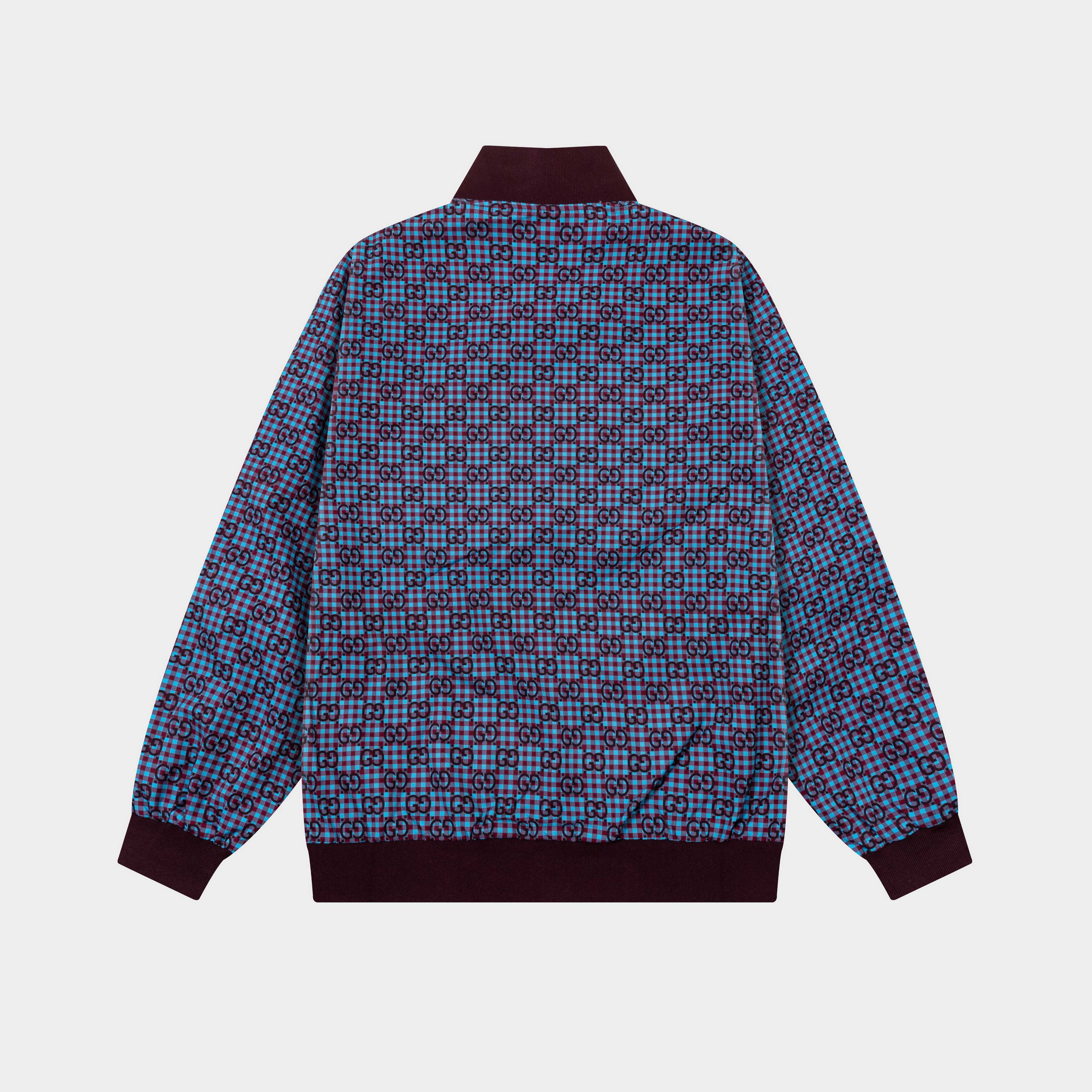 Satin jacquard baseball jacket