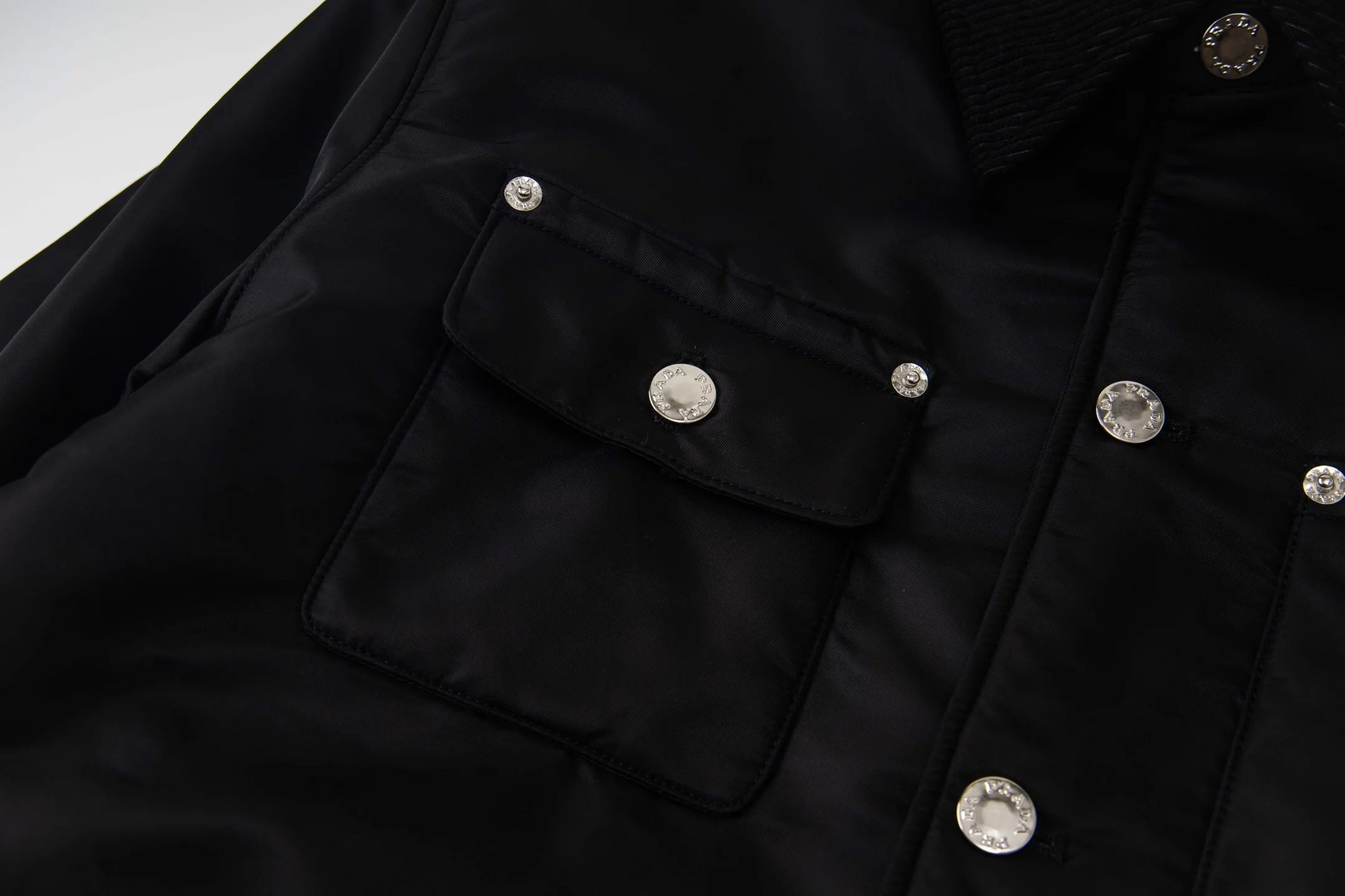 Lapel pocket cotton jacket