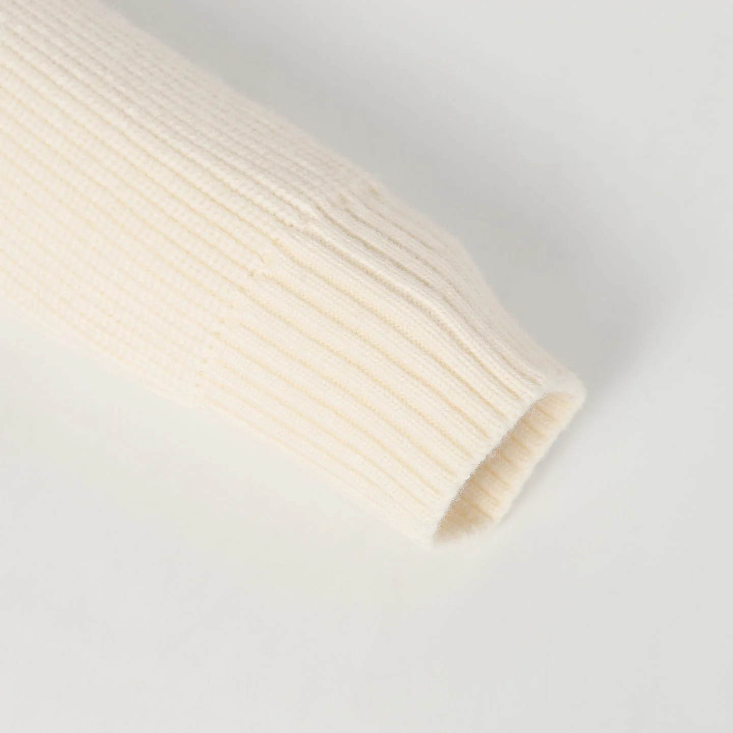 Knitted stand collar down jacket