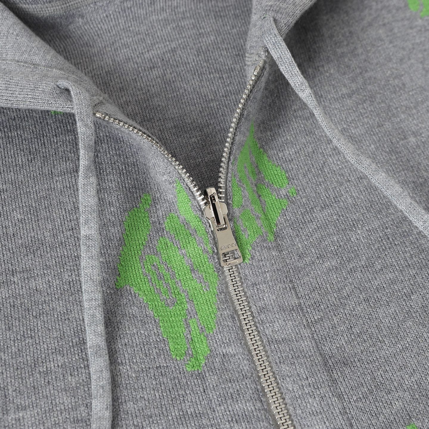 Double-faced jacquard hooded sweatshirt