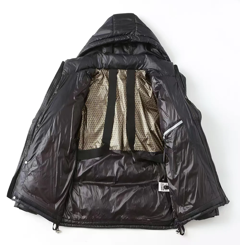 Pocket Hooded Down Jacket