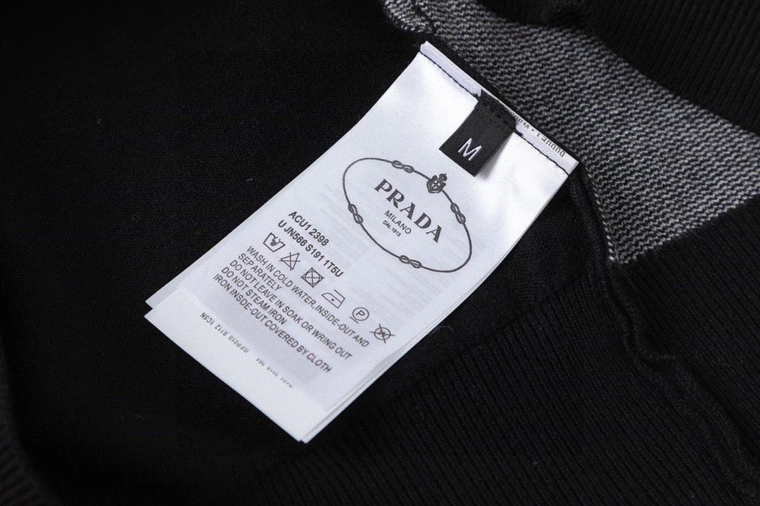 Knitted jacquard cashmere sweater