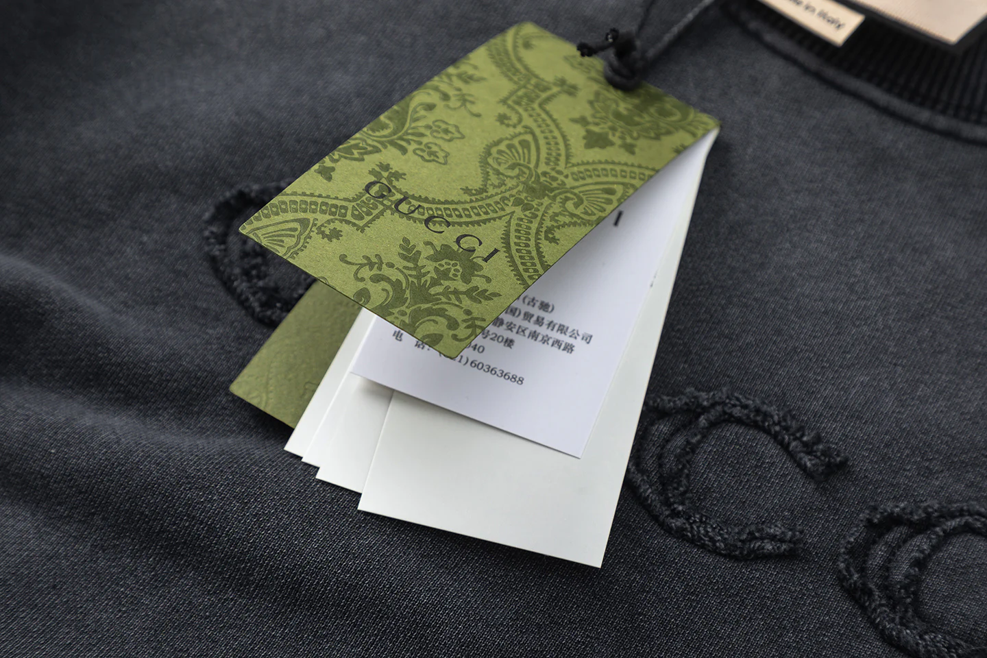 Washed cotton sweatshirt