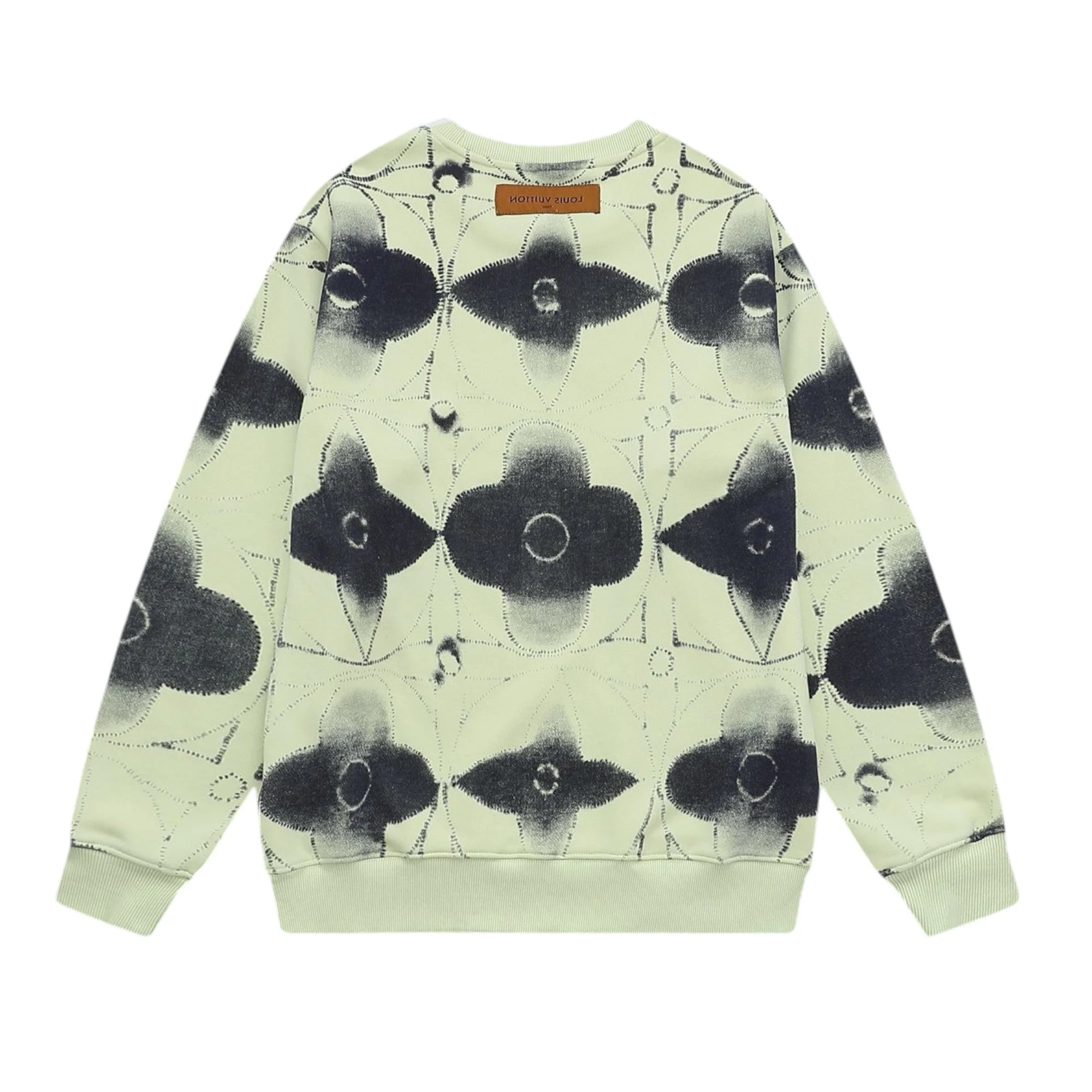 Printed crew neck cotton sweatshirt