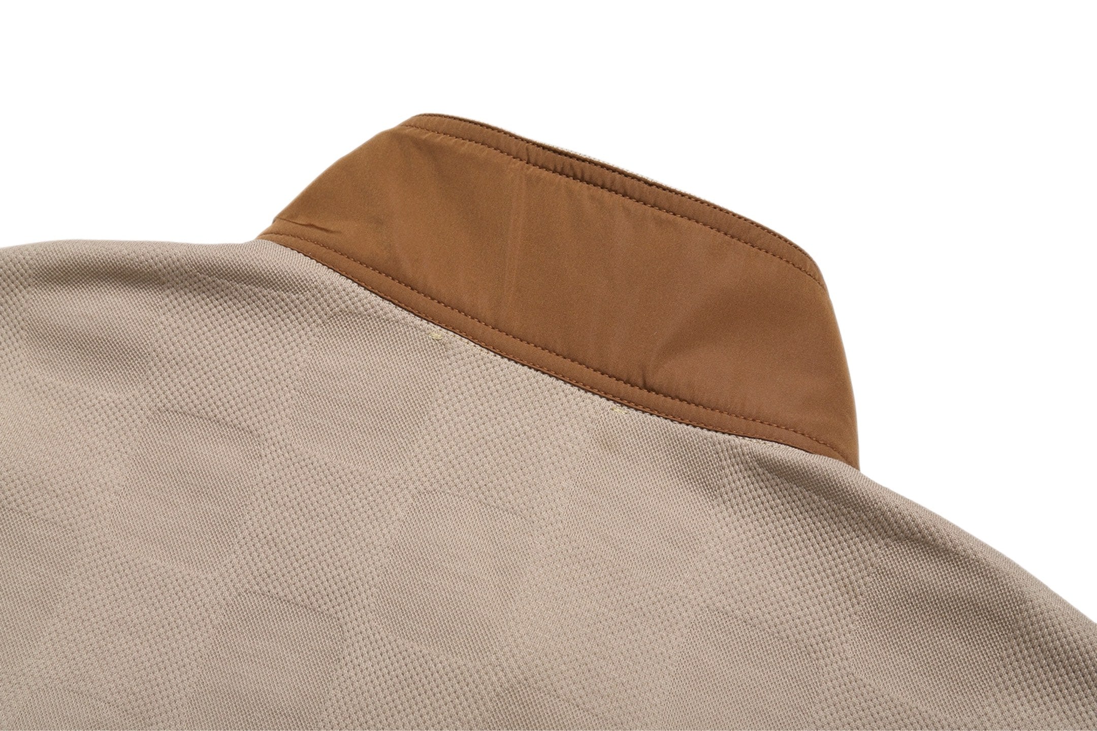 Khaki Half-Zip Sweatshirt